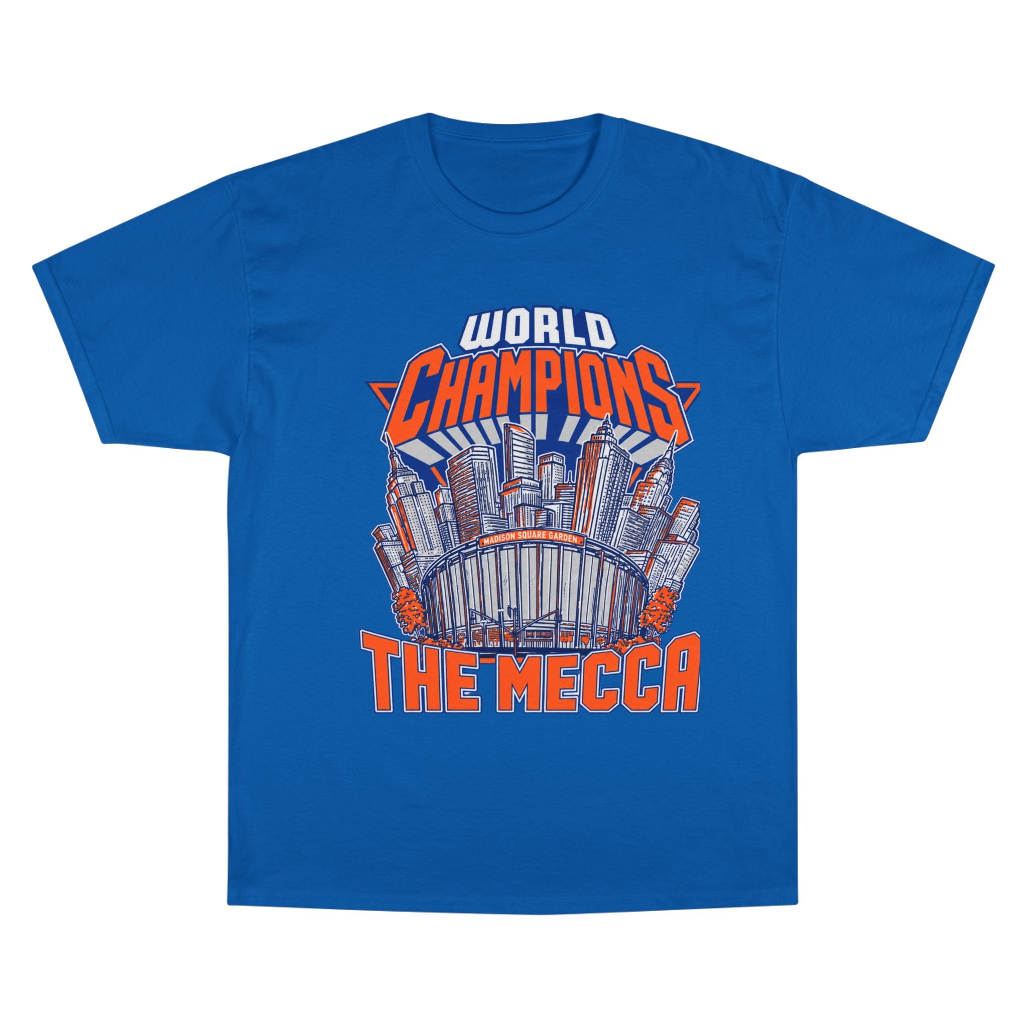 World Champions The Mecca T-Shirt — New York City 2026 Sports Fan Tee
